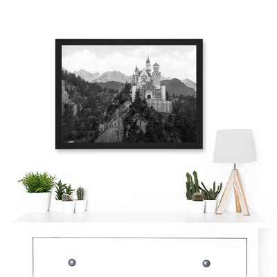 Vintage Photo Neuschwanstein Castle Bavaria Germany - Single Picture Frame Art Prints