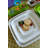 Eco Bamboo Square Dinner & Serving Plates, White
