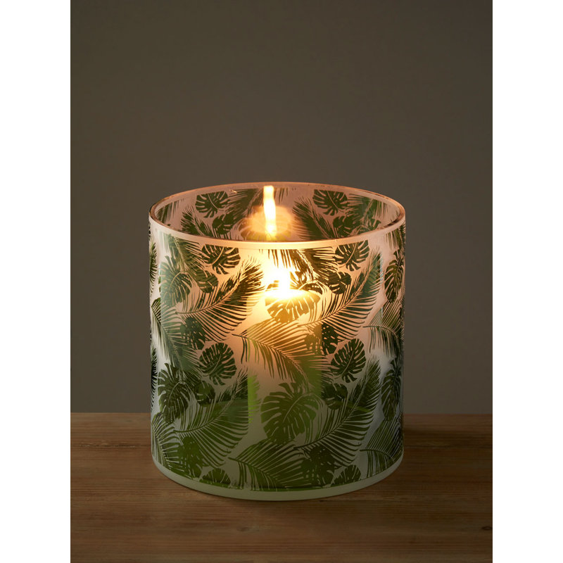 Glass Tabletop Hurricane, 29cm H x 29cm W x 29cm D