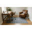 Gray Hand-Knotted Wool Subtle Plaid Texture Geometric Modern Contemporary Carpet Rug-1652142721