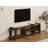 Modern TV Stand with Numerous Shelves, Walnut & Anthracite Finish, 61.4 x 15.7 x 15.6 Inches | 100% Melamine Coated Particle Board, Thickness: 0.7 Inches | Stylish & Functional Storage Solution for Living Room