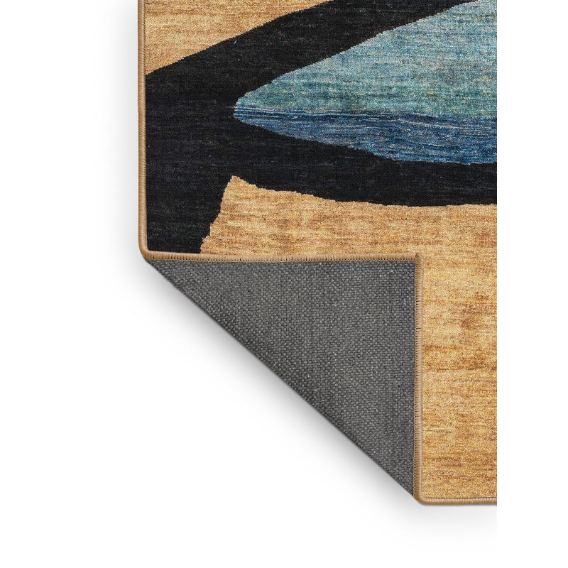 Abstract Indoor Rug, Rectangle 2' x 4'