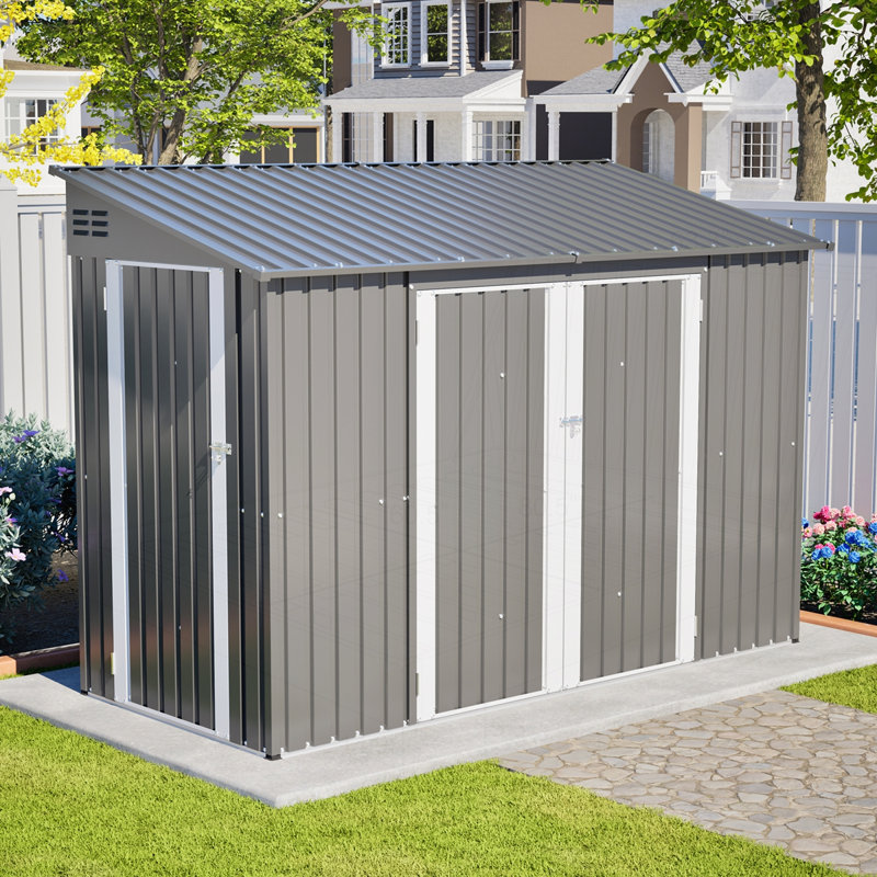 Remise de rangement extérieure 9 x 4 pi avec porte verrouillable