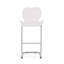 Ensemble de 4 tabourets de bar blancs Charlotte-190022662