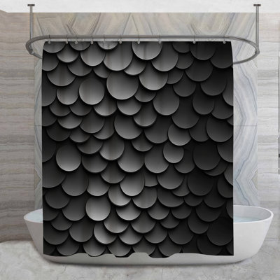 Rideau de douche Metallic Scales - Steampunk