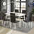 White Table With Black Chairs