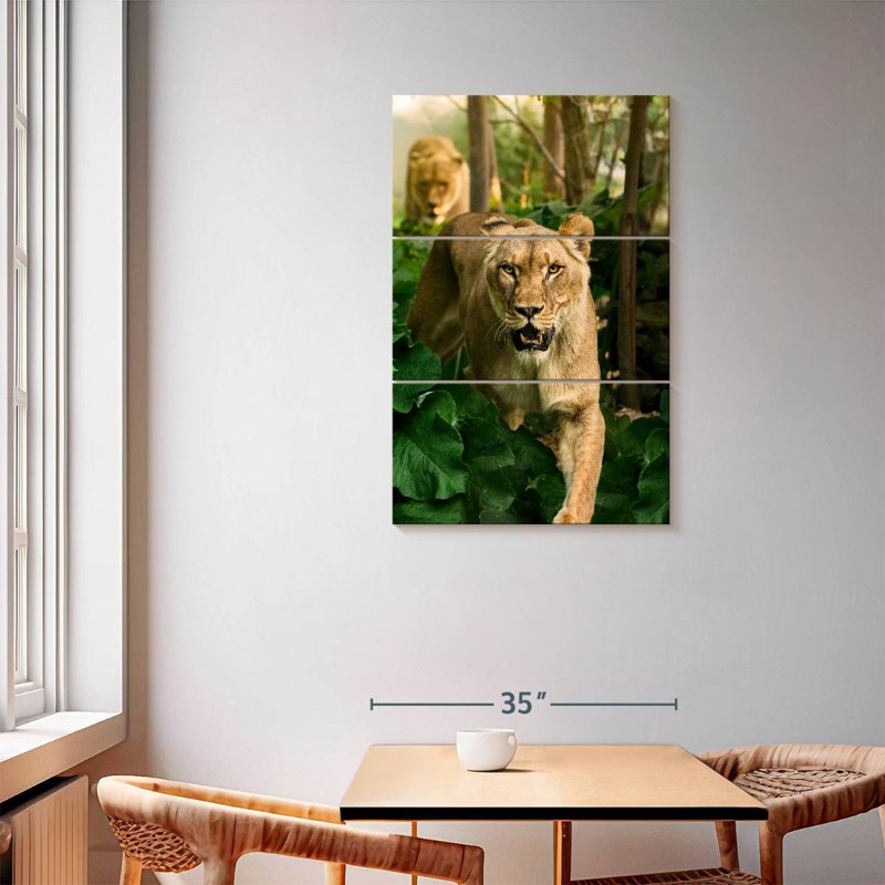 Lionne de chasse Brampt, H 57 po x l 36 po