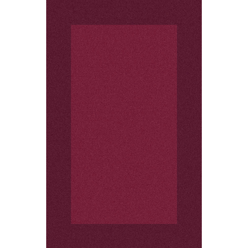 Tapis mauve en laine fabriqué à la main Briargate, Rectangle 9 pi x 13 pi