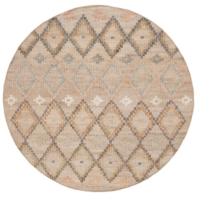 Heyman Hand Loomed Jute, Cotton Geometric Rug