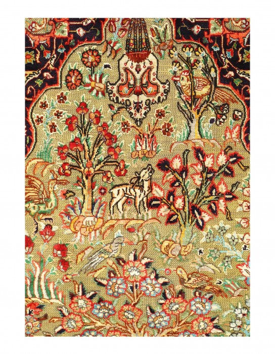 Amvi One-of-a-Kind Rectangle 3'4" x 4'6" Hand Knotted Area Rug