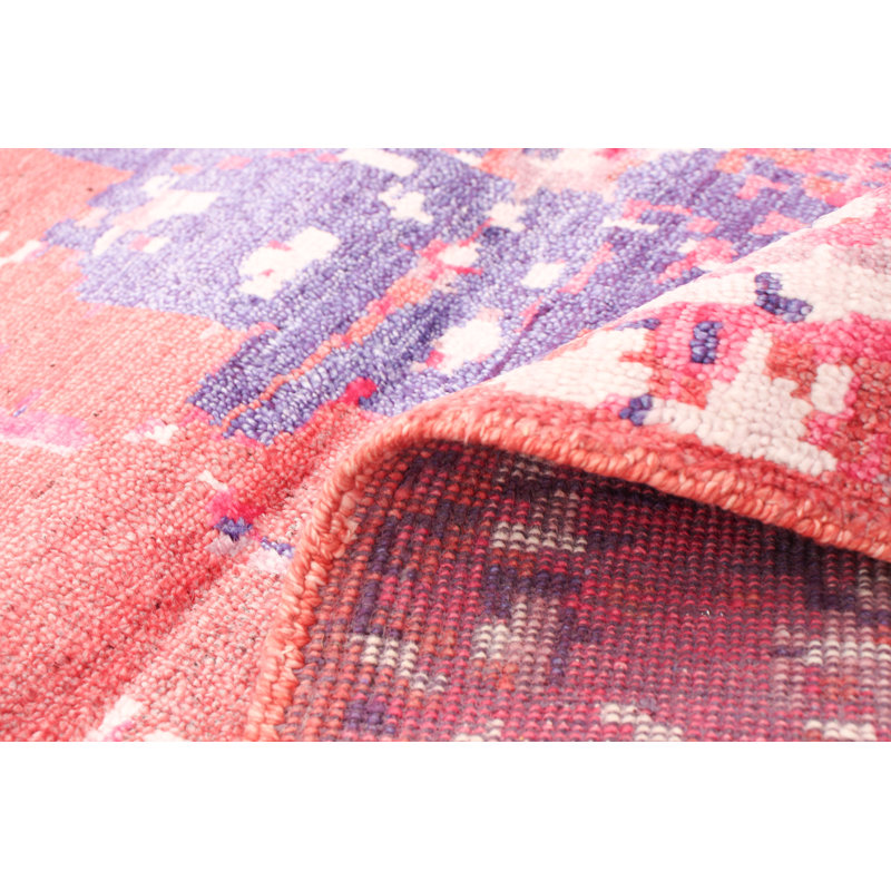 Tapis de couloir unique en cuivre et viscose noué à la main style Oushak des années 2010 de 4 pi 5 po x 10 pi Quincy