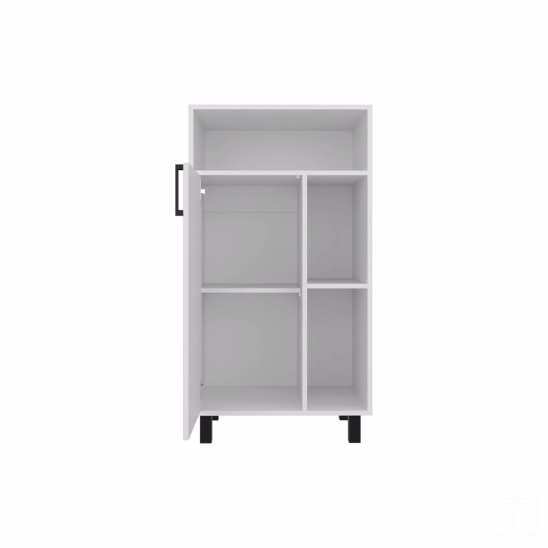 Base Cabinet, 1 Door, 3 Shelves, 4 Legs