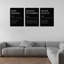 Motivation sur toile, art mural, affirmations positives, décoration murale de bureau, 3 pièces, peinture murale inspirante, art mural pour chambre à coucher, décoration de salon
