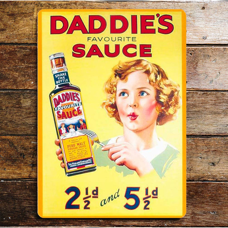Food & Beverage Wall Decor on Metal, 25cm H x 20cm W