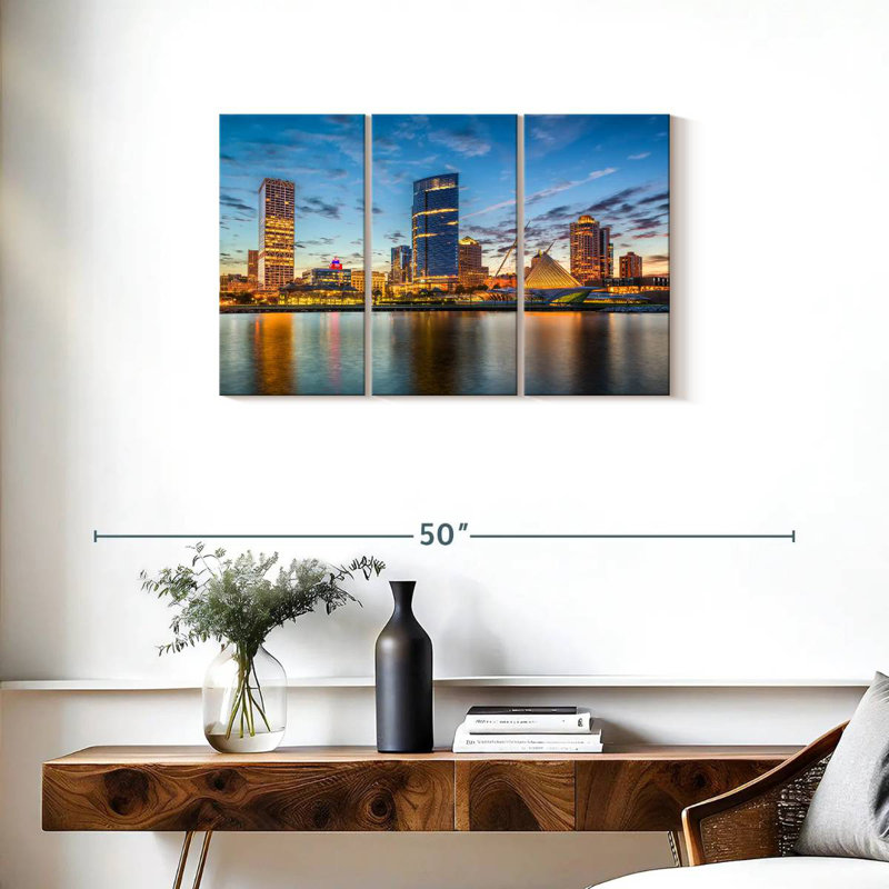 Paysage urbain de Senne Milwaukee, H 20 po x l 33 po