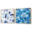 Daanya - Ensemble de 2 collages carrés à formes abstraites-101860795-101860794
