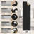 Ottohome Black Runner Rug-164076533-164076537