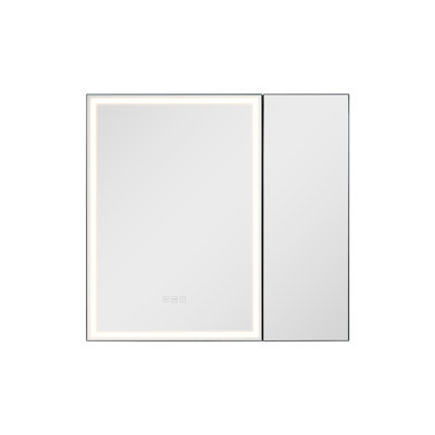 Lighted Medicine Cabinet 30 x 28" HD Tempered Glass Mirror Recessed Wall