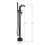 Floor Waterfall Faucet with Diverter