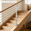 2Pcs Slope Cable Railing Posts, Cable Railing Post for 25-40 Degrees Slope-137996030