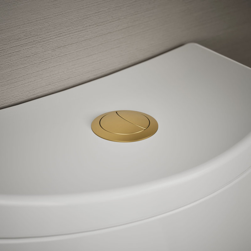 Kohler Persuade Dual-Flush Actuator, Vibrant Brushed Moderne Brass