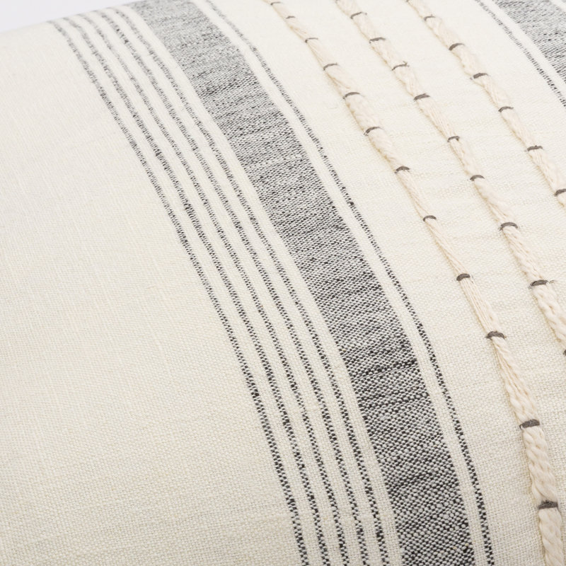 20'' Multicolor Linen Embroidered Kids Throw Pillow