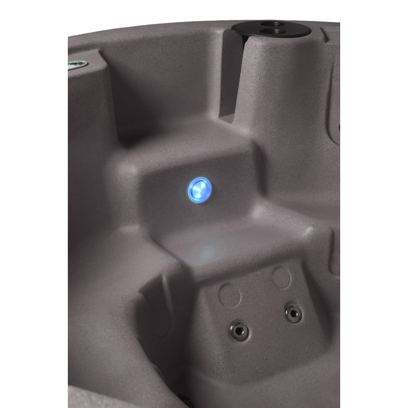 Outback 6-Person Round Brown Polyethylene Hot Tub with 20 Jets
