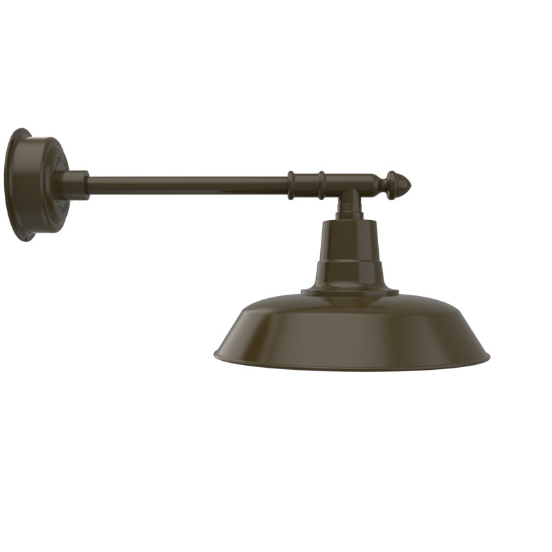 Annis LED Wall Light, 11" H x 16" W x 29" D, Mahogany Bronze