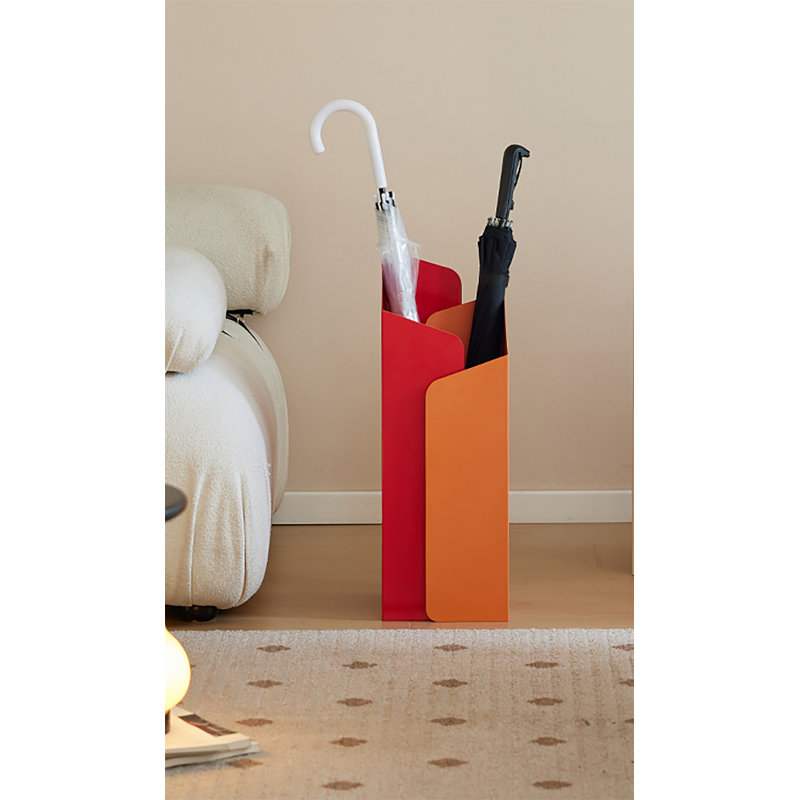 Porte-parapluies, Rouge/orange