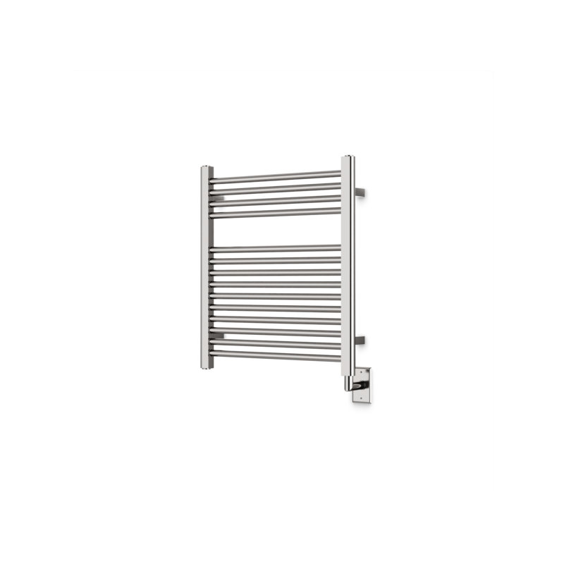 Denby Wall Mount Electric Towel Warmer, Brushed Nickel, 27" H x 23.625" W x 5.19" D