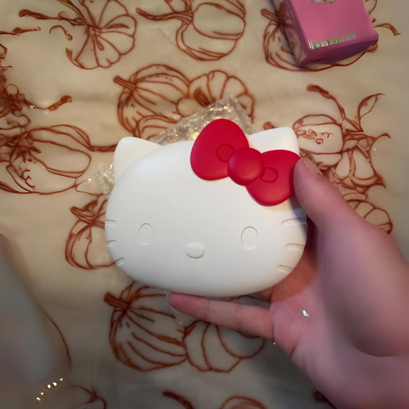Miroir de maquillage Kawaii avec interrupteur à capteur tactile pour sac à main