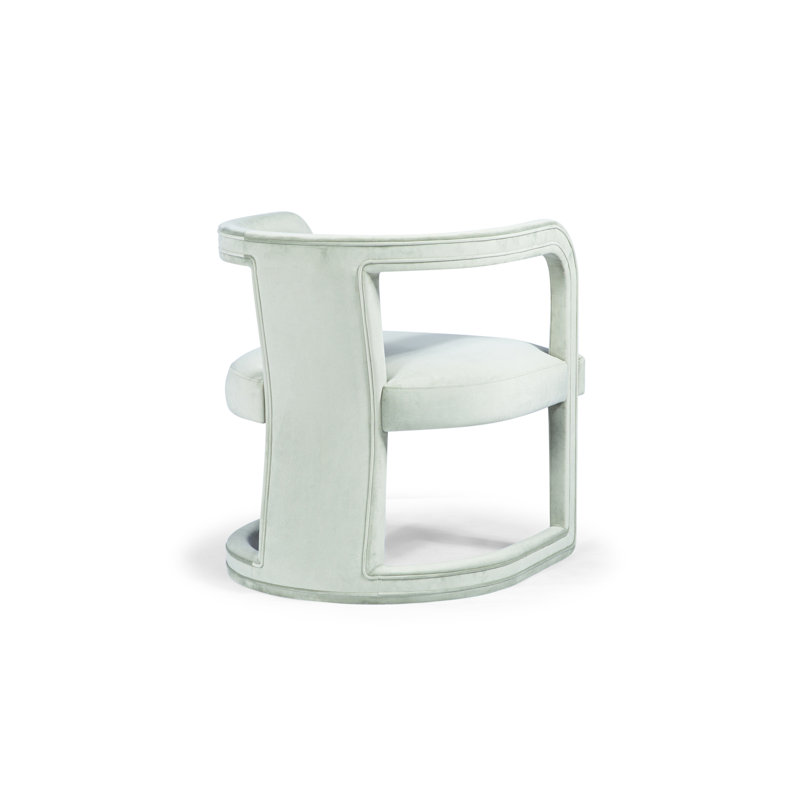 Metro Barrel Chair, Stax Moss Green Performance Velvet