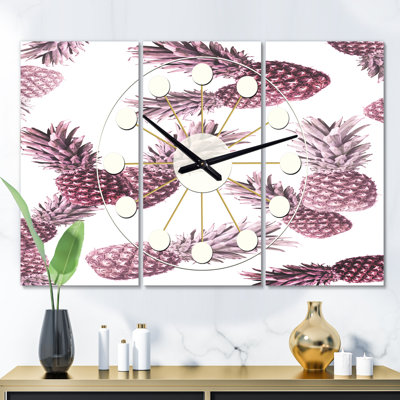 Horloge murale surdimensionnée mid-century