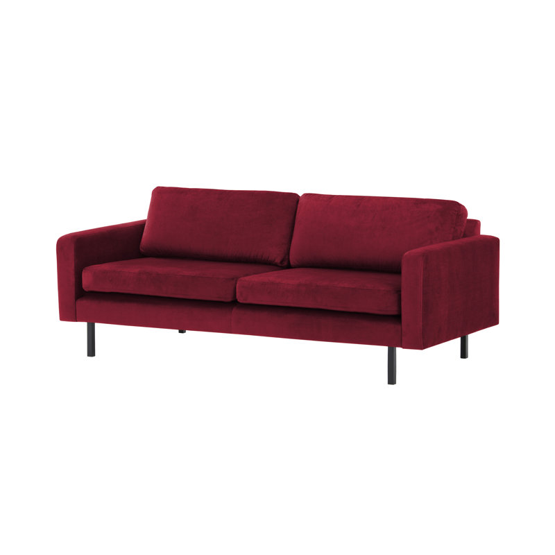 Jacquon Sofa, Dark Red, 2
