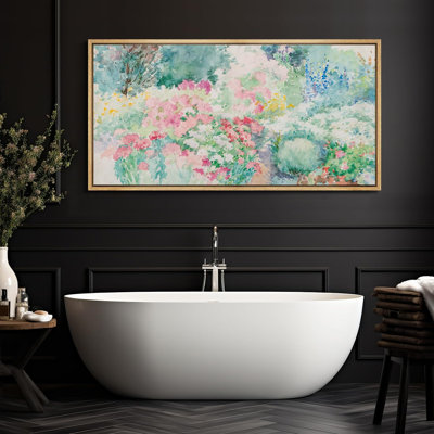 Vibrant Wildflower " Soft Floral Watercolor Garden Flower Botanical Art Decor Colourful Multicolor Extra Large Pictures "