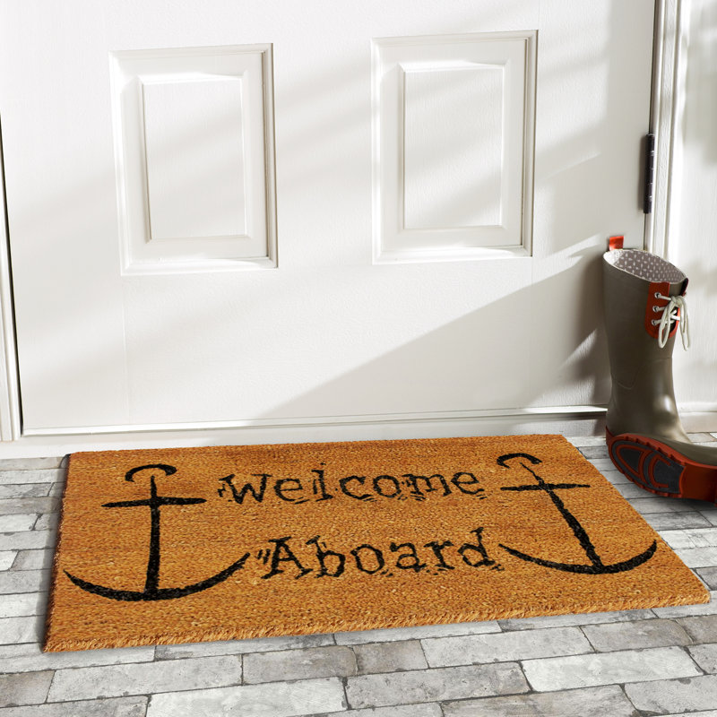 Welcome Avia à bord de 29 po x 17 po Paillasson d’extérieur antidérapant