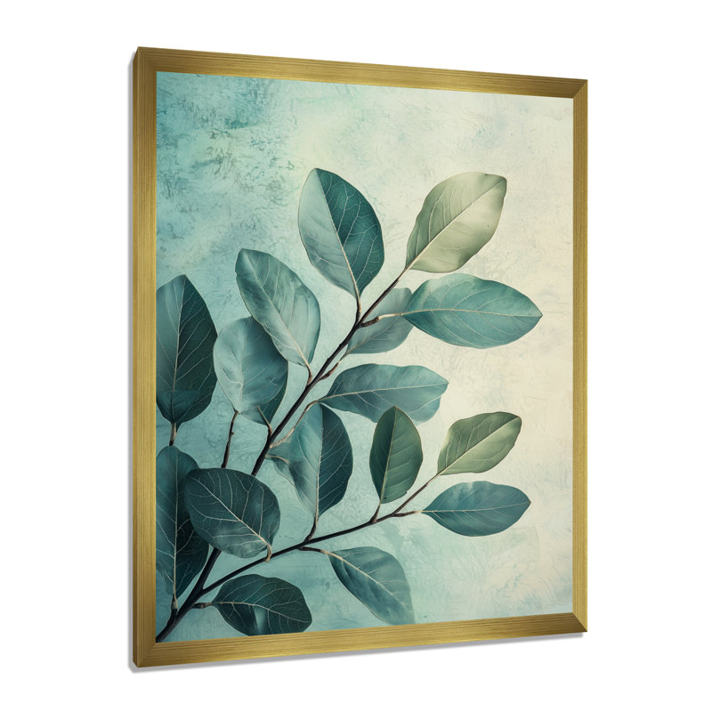 Rosemarie - impressions murales florales, 20" H x 12" W, Reproduction encadrée d'une seule photo, Gold