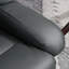  Fauteuil inclinable de massage en similicuir gris neutre avec repose-pieds, inclinaison manuelle pivotante à 360 ° pour un usage domestique