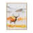 Toile brune avec cadre flottant