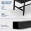 Table de salle à manger industrielle 63 po pour 4-6 personnes, table de cuisine rustique avec structure en métal robuste, capacité de 300 lb, noir-129848549