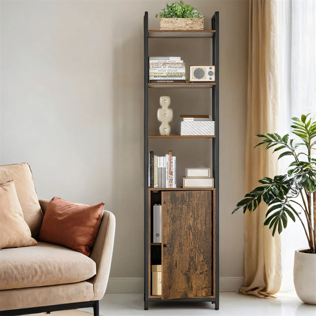 159.5cm H x 40cm W Metal Standard Bookcase