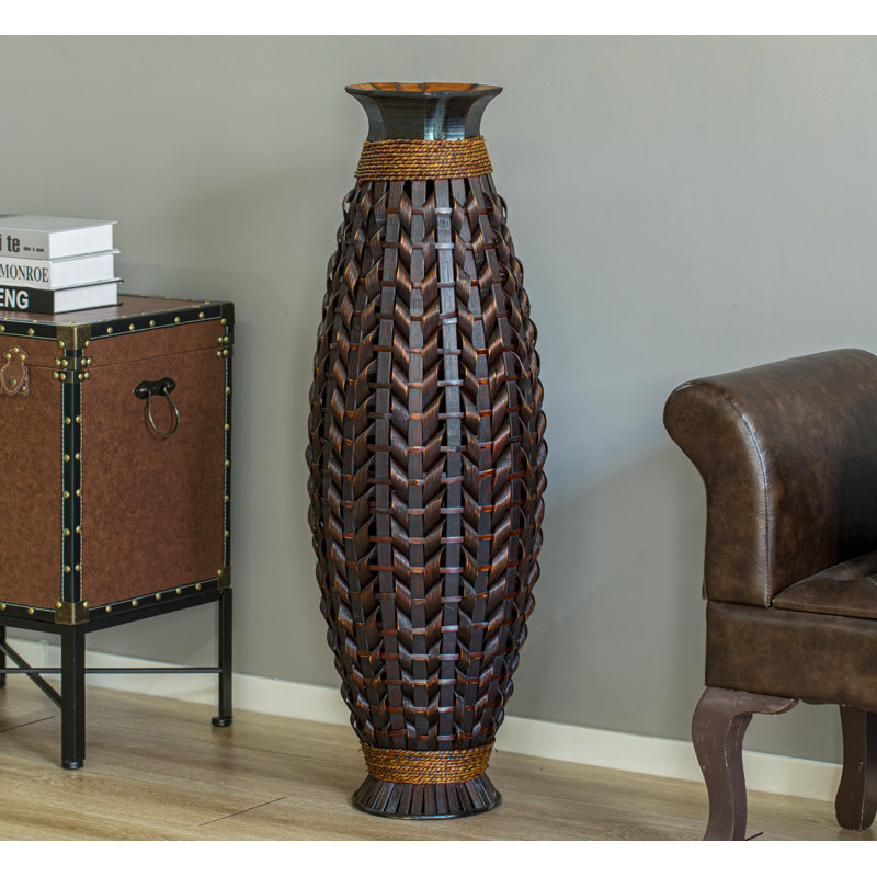Alburnett Wood Floor Vase