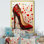 «Premislao» noir et rouge talons hauts symphonie V - impression