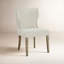Chaise de salle à manger rembourrée avec pieds en bois massif H 19,69 po Willow Bontrager-117798837
