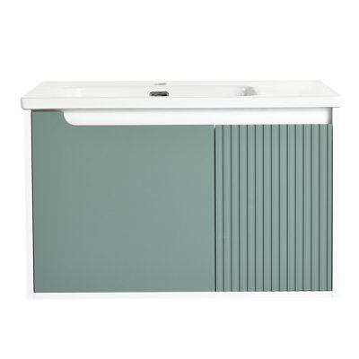 Meuble-lavabo de salle de bain avec lavabo en céramique 36 po - Mint