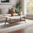 Parker Mid-century Coffee Table with Storage Shelf, Pecan-127519358