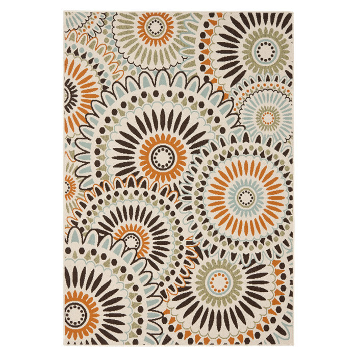Jaskarn Performance Floral Indoor/Outdoor Area Rug