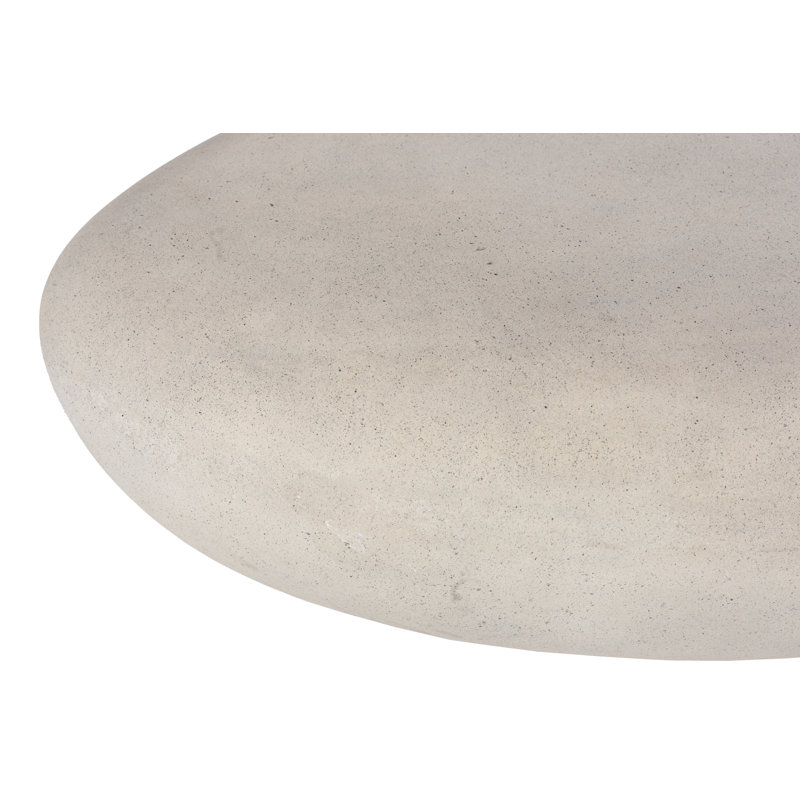 River Stone Solid Coffee Table, 16" H x 54" L x 34" W, Roman Stone