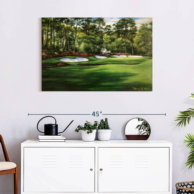 «Augusta National 13th Hole I», reproduction sur toile, H 24 po x l 36 po x P 1,25 po