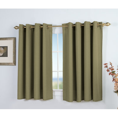 Lakeland Room Darkening Short Curtain Panel
